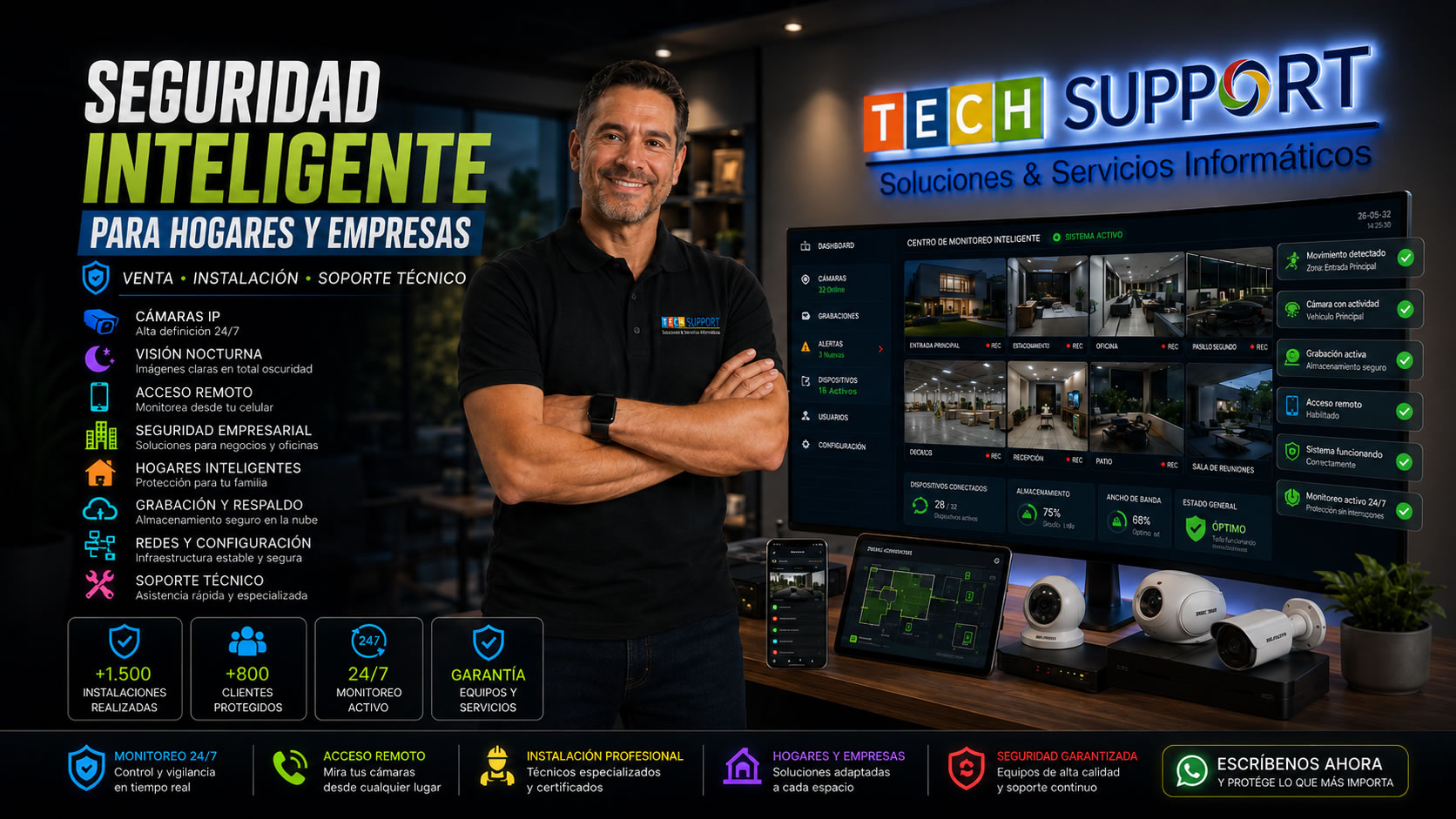 Instalación y venta de cámaras de seguridad en Colombia