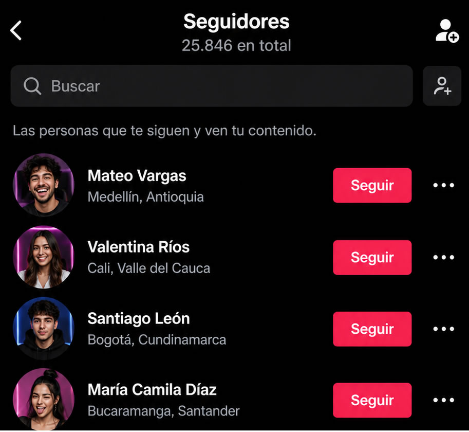 Comprar Seguidores TikTok Colombia
