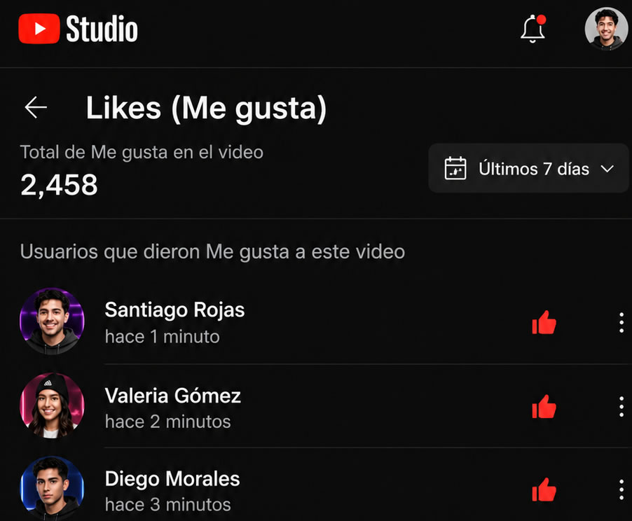Comprar Likes YouTube Colombia